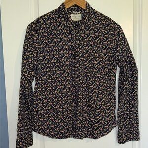 Ralph Lauren vintage  denim & supply Floral Button-Up Shirt fitted L  cotton